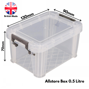 Allstore Plastic Storage Box Size 04 (0.5 Litre)